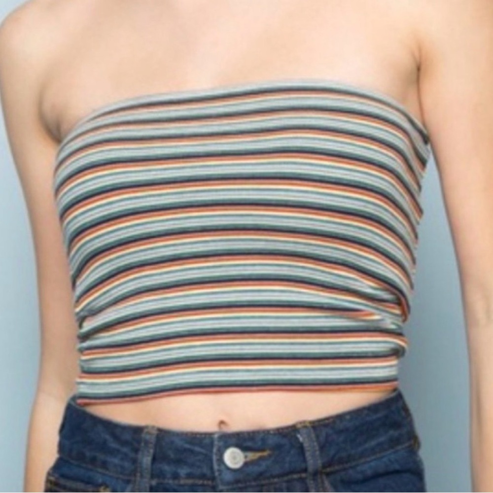 Brandy Melville Striped Tube Top